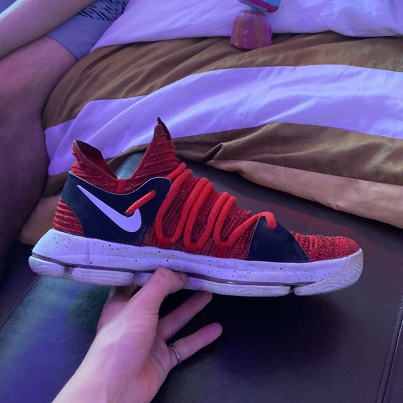 NIKE KD 10 VARSITY RED SIZE 9.5 - Picture 3 of 7
